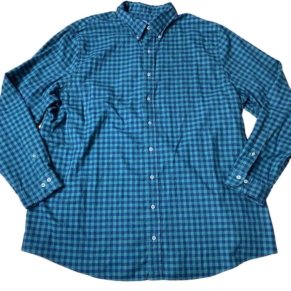 Brooks Brothers Original Polo Button Down Shirt Holiday Green Gingham Check